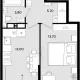 1-комн. квартира, 36.20 м², 12/18 этаж фото 0