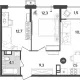 3-комн. квартира, 55.90 м², 12/18 этаж фото 0