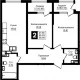 2-комн. квартира, 65.29 м², 9/9 этаж фото 0
