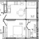 2-комн. квартира, 39.10 м², 5/18 этаж фото 0