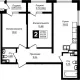 2-комн. квартира, 65.29 м², 3/18 этаж фото 0