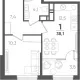 1-комн. квартира, 34.30 м², 7/18 этаж фото 0