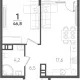 1-комн. квартира, 43 м², 4/9 этаж фото 0