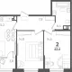 2-комн. квартира, 58.80 м², 5/9 этаж фото 0