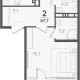 2-комн. квартира, 58.30 м², 3/9 этаж фото 0