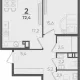 2-комн. квартира, 68 м², 7/9 этаж фото 0