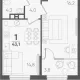 1-комн. квартира, 39.30 м², 6/9 этаж фото 0