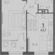1-комн. квартира, 39.30 м², 6/9 этаж фото 0